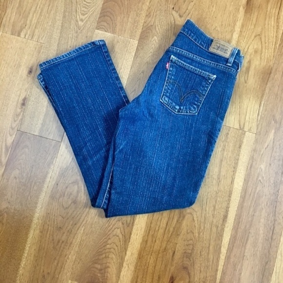 Levi's 505 Blue Jeans Red Label Straight Leg Size 6 - Picture 3 of 8